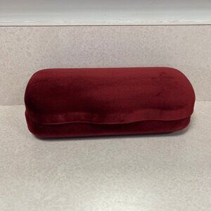Brand new Gucci Sunglass case. Maroon velour. Satin dust bag &cloth included.